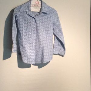 Cable pattern blouse
